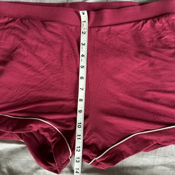 Kindred Bravely Clea Bamboo maternity pajama set size XL in deep berry - Picture 3 of 11